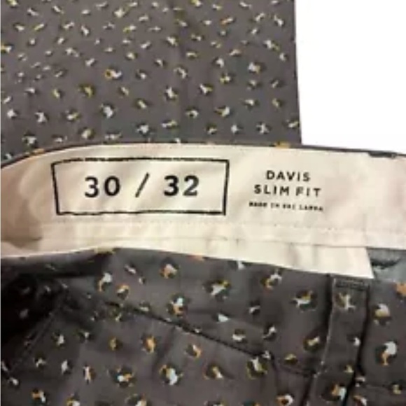 Club Monaco Davis Slim Fit Animal Print Pants Sz 30/32 - Picture 5 of 9
